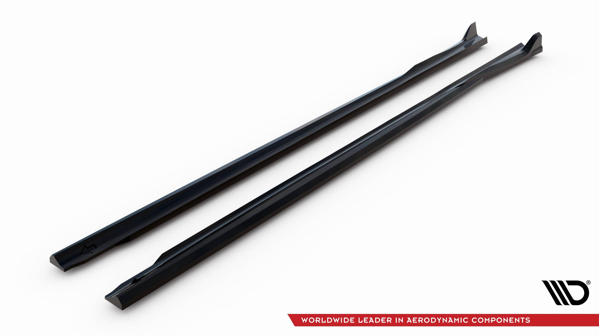Maxton Seitenschweller Ansatz für BMW 3er Limousine / Touring G20 / G21 Facelift schwarz Hochglanz