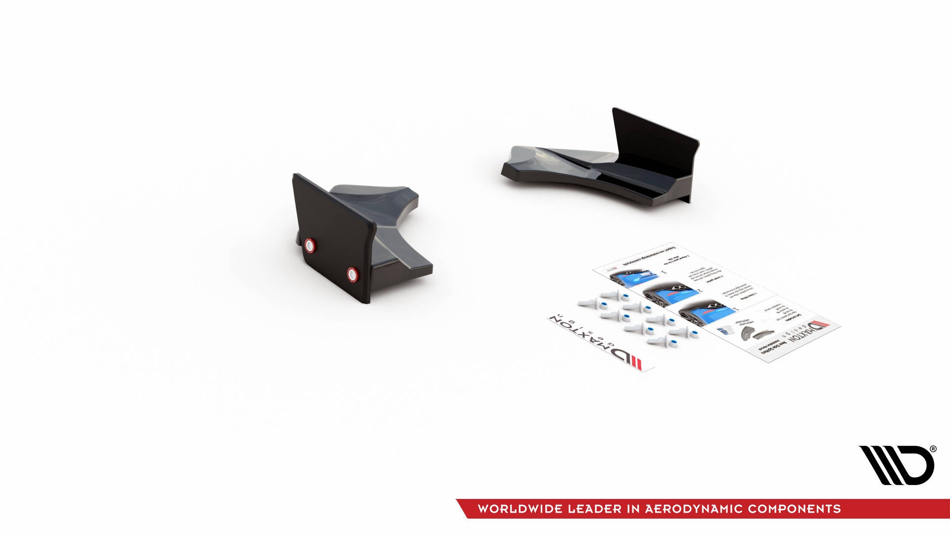 Maxton Heck Ansatz Flaps Diffusor für V.4 + Flaps Ford Fiesta ST Mk8