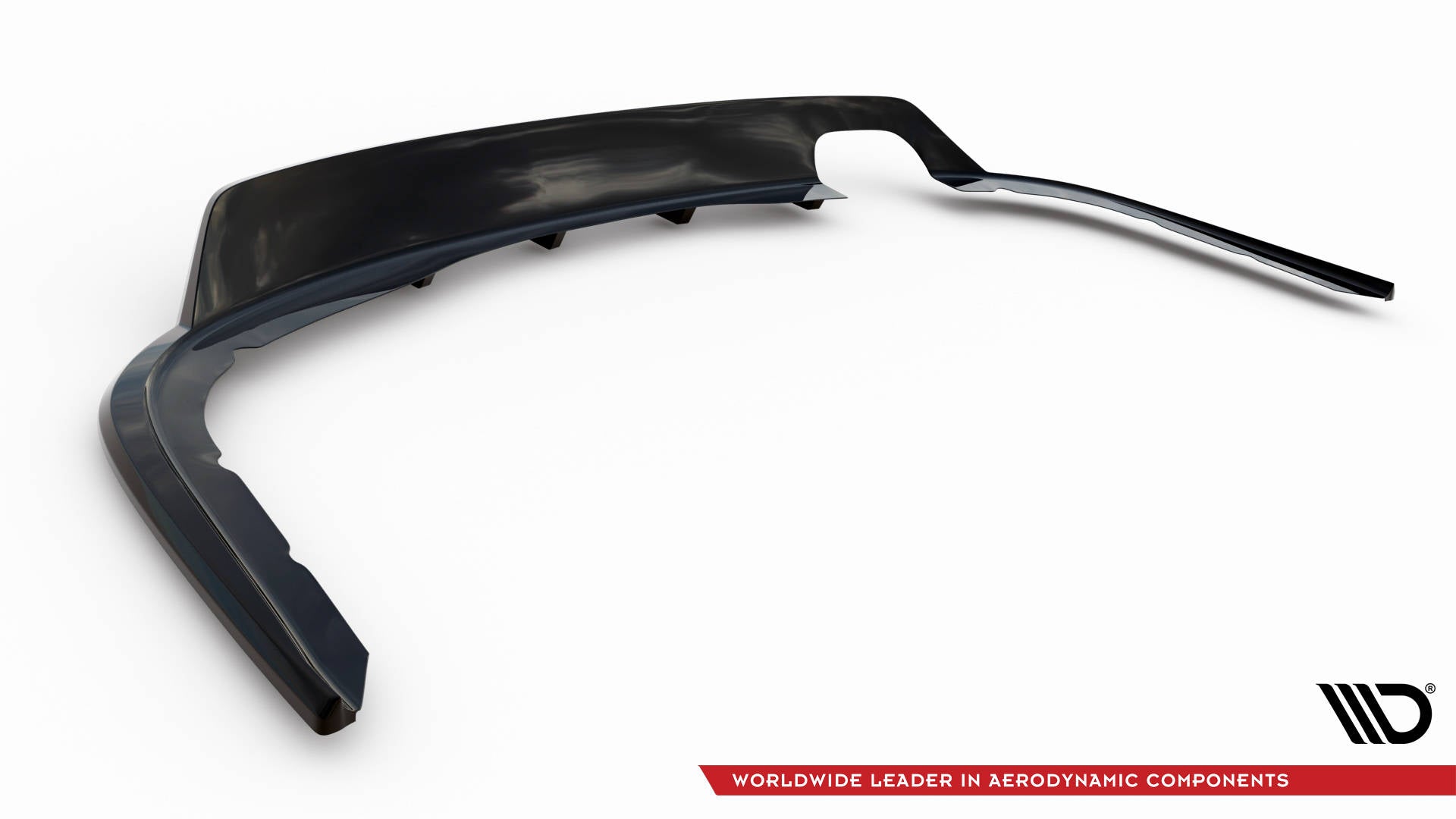 Maxton Mittlerer Diffusor Heck Ansatz DTM Look für BMW 4er Gran Coupe F36  schwarz Hochglanz