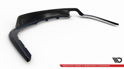 Maxton Mittlerer Diffusor Heck Ansatz DTM Look für BMW 4er Gran Coupe F36  schwarz Hochglanz