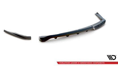 Maxton Mittlerer Diffusor Heck Ansatz DTM Look für BMW 1er M-Paket E87 Facelift schwarz Hochglanz