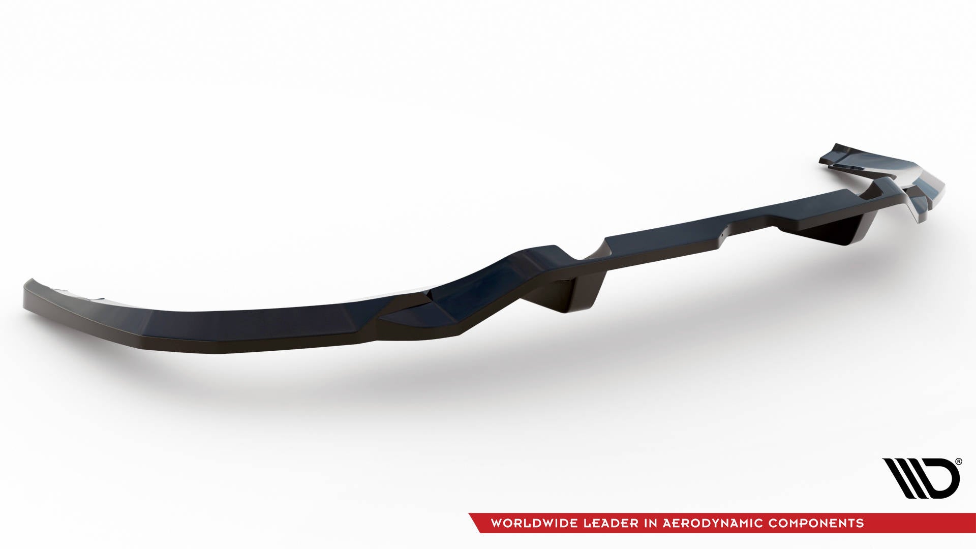 Maxton Mittlerer Diffusor Heck Ansatz DTM Look für Audi SQ5 Sportback Mk2 Facelift schwarz Hochglanz