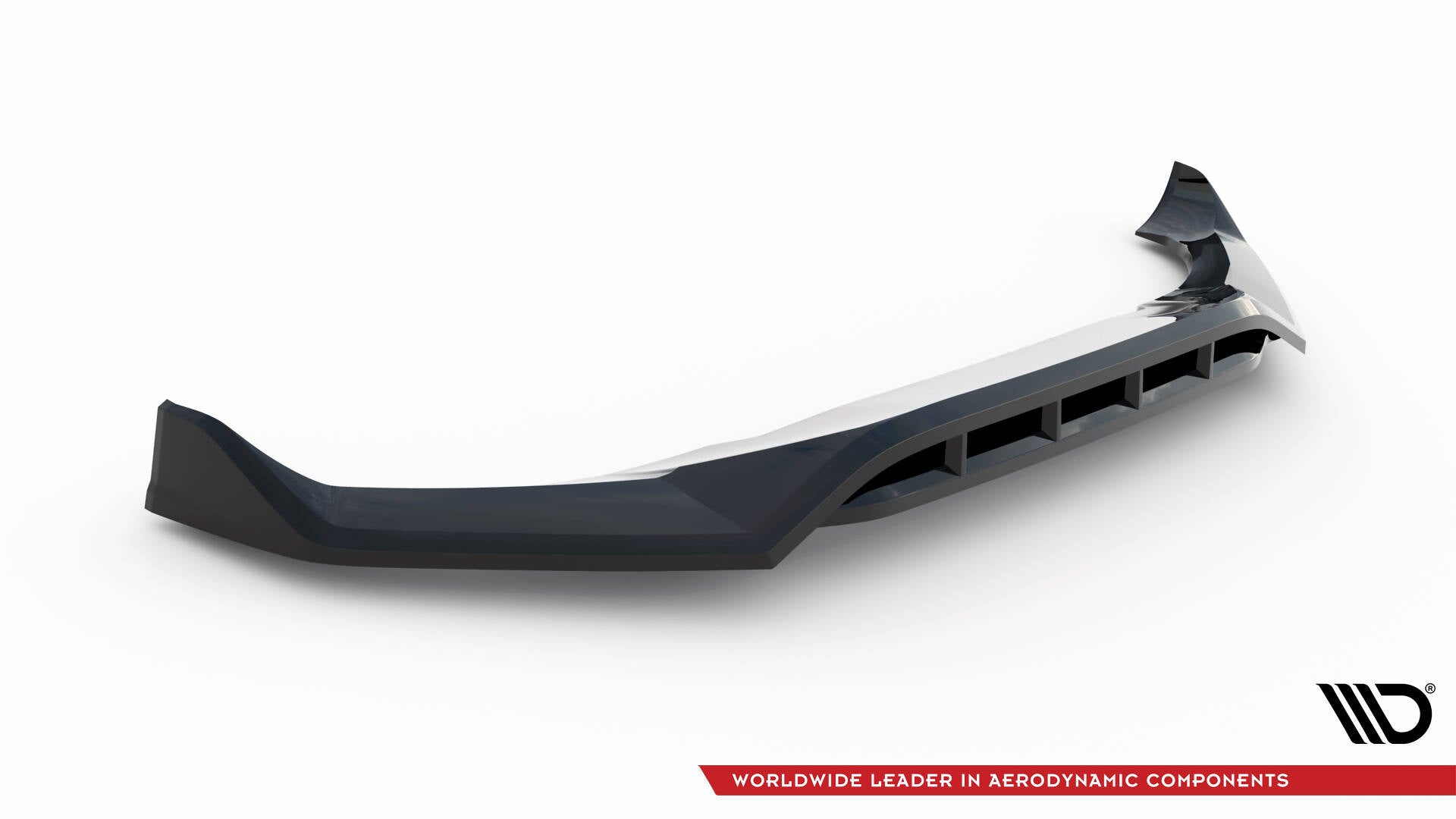 Maxton Front Ansatz V.2 für BMW X6 M-Paket G06 Facelift schwarz Hochglanz