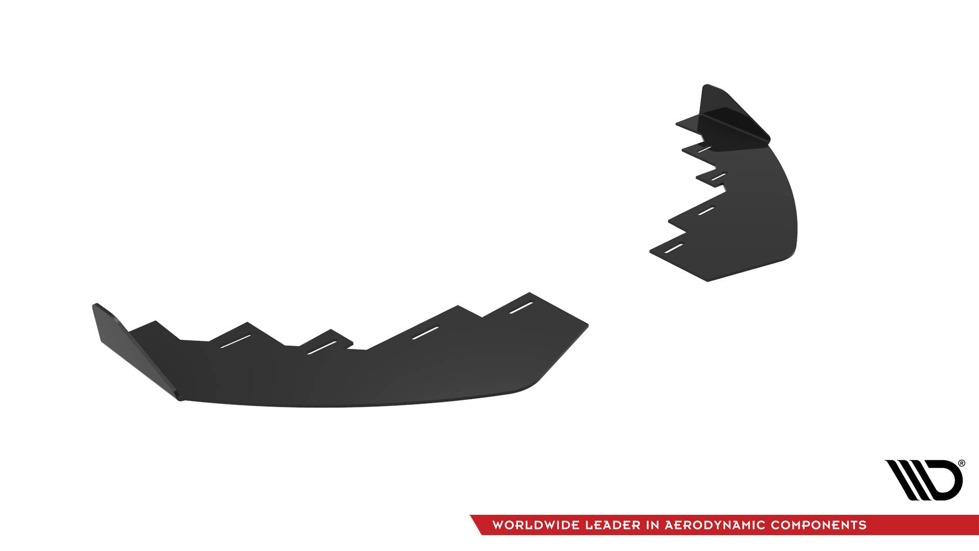 Maxton Front Flaps BMW 4er Coupe / Gran Coupe / Cabrio M-Paket F32 / F36 / F33  schwarz Hochglanz