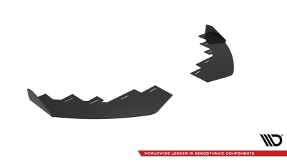 Maxton Front Flaps BMW 4er Coupe / Gran Coupe / Cabrio M-Paket F32 / F36 / F33  schwarz Hochglanz