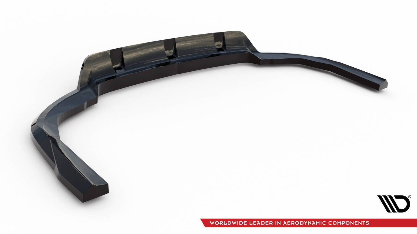 Maxton Mittlerer Diffusor Heck Ansatz DTM Look für V.1 BMW X5 M-Paket G05 Facelift schwarz Hochglanz