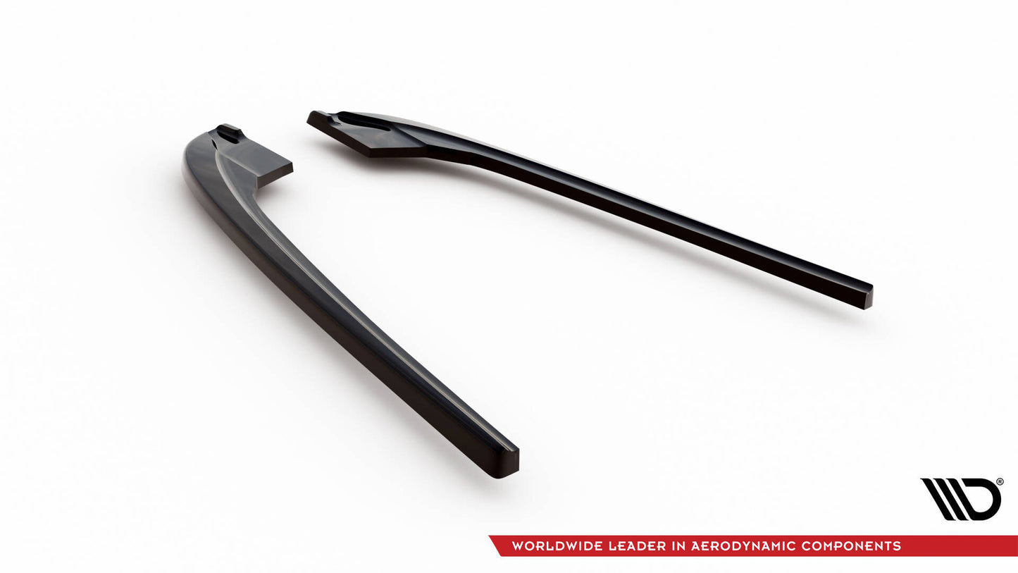 Maxton Heck Ansatz Flaps Diffusor V.3 für BMW 5er M-Paket F10 schwarz Hochglanz