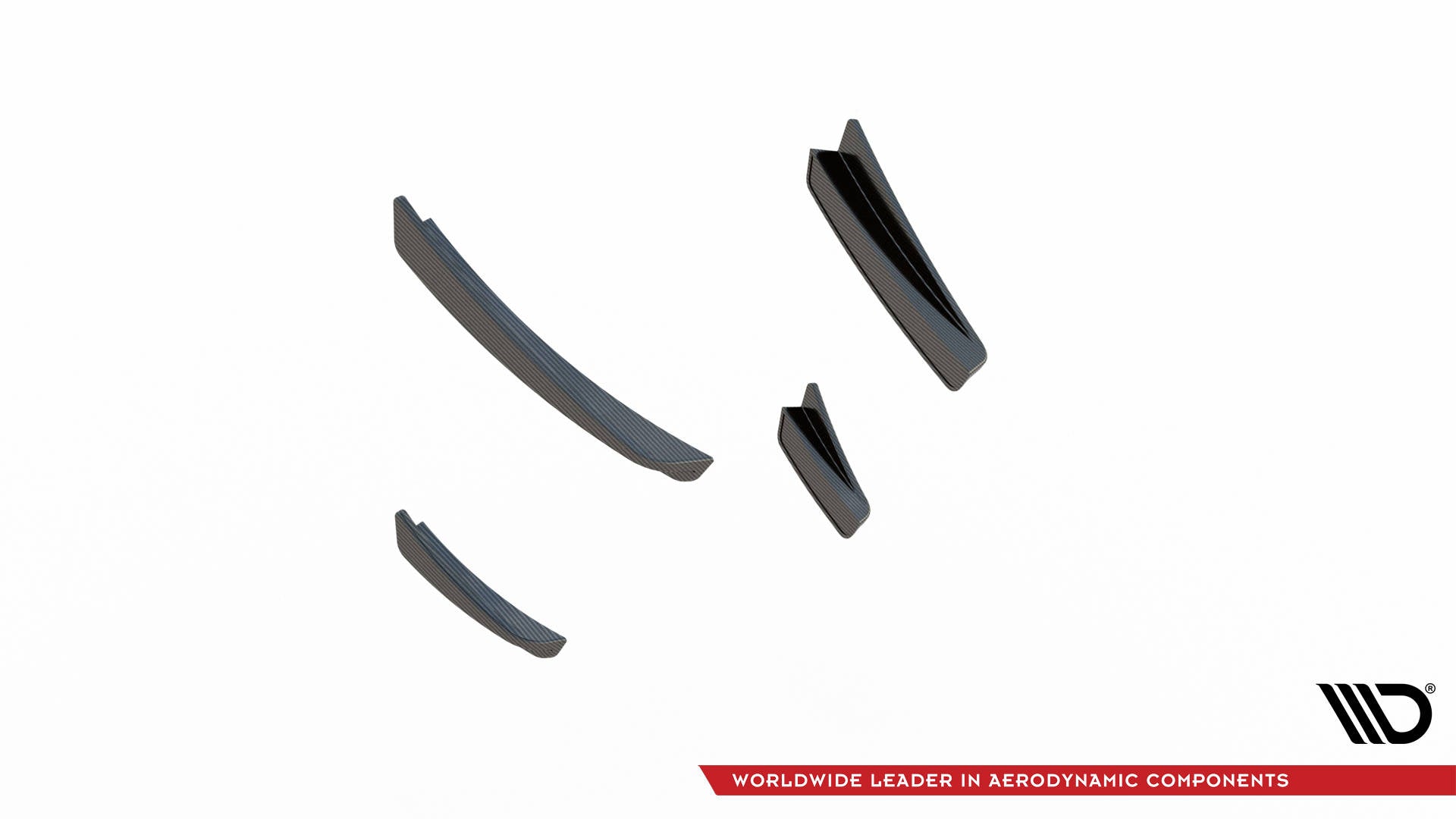 Maxton Carbon Fiber Front Bumper Wings (Canards) BMW 1er F40 M-Paket/ M135i