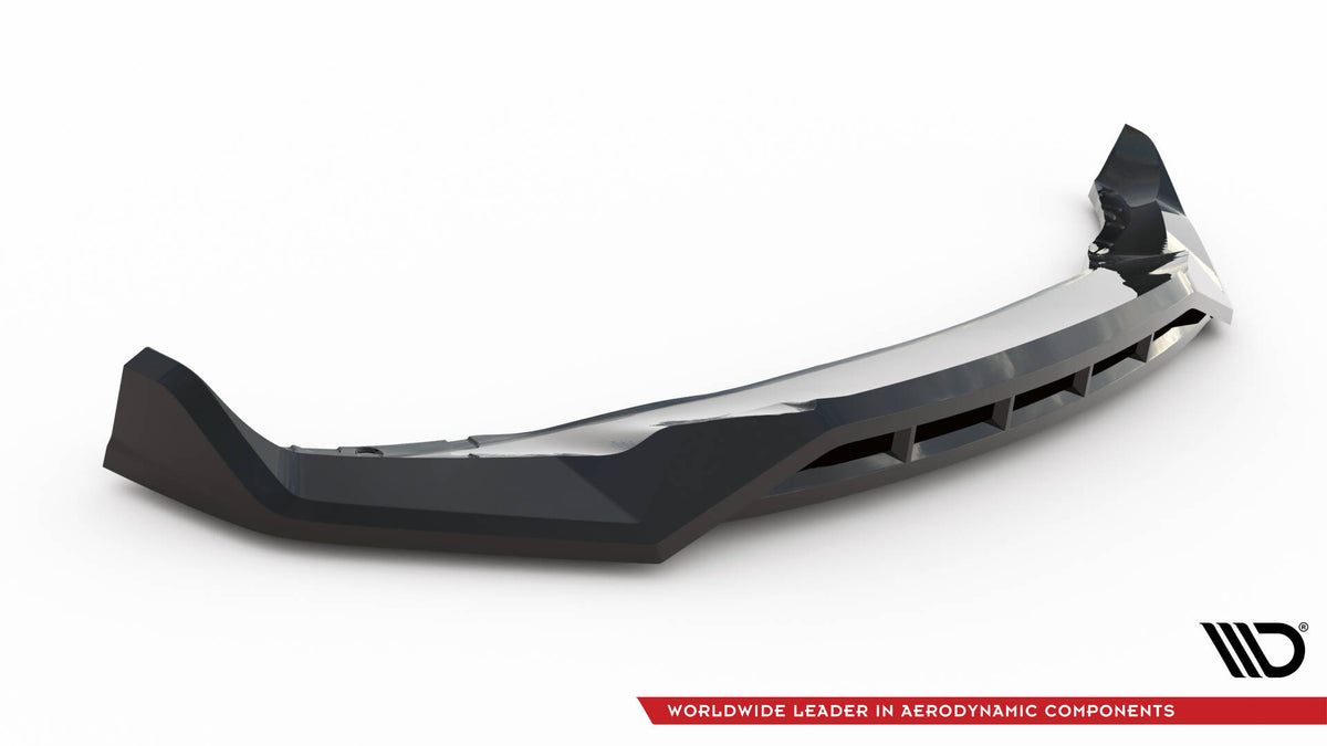 Maxton Front Ansatz V.2 für BMW X5 M-Paket G05 Facelift schwarz Hochglanz