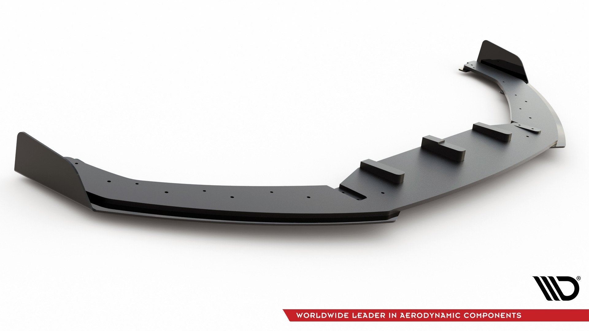 Maxton Robuste Racing Front Ansatz für passend +Flaps für Audi RS3 8V Sportback schwarz Hochglanz