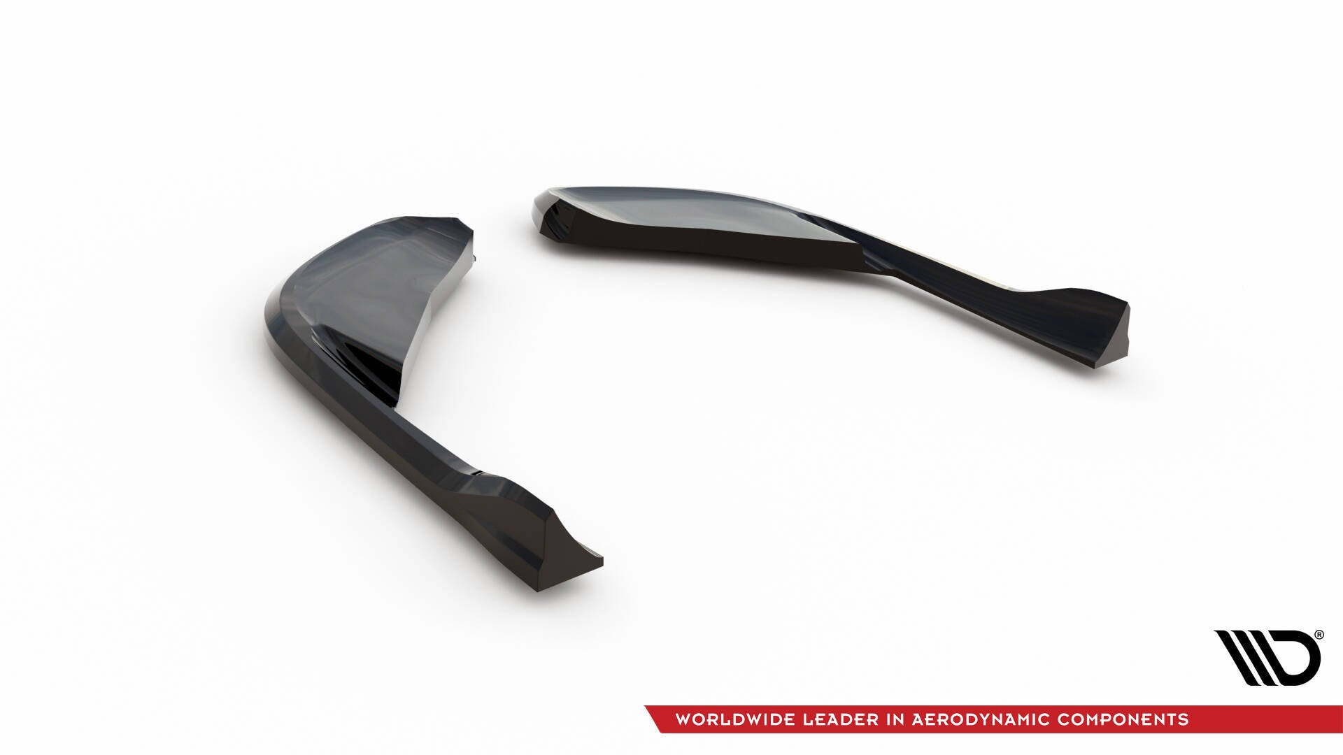 Maxton Heck Ansatz Flaps Diffusor für Alfa Romeo Giulia Quadrifoglio schwarz Hochglanz