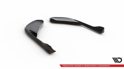 Maxton Heck Ansatz Flaps Diffusor für Alfa Romeo Giulia Quadrifoglio schwarz Hochglanz