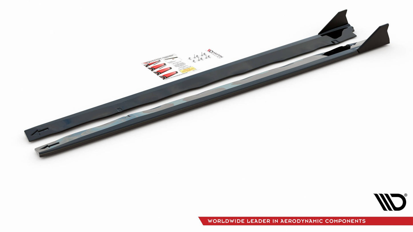 Maxton Seitenschweller Ansatz für + Flaps  Ford Mustang GT Mk6 Facelift