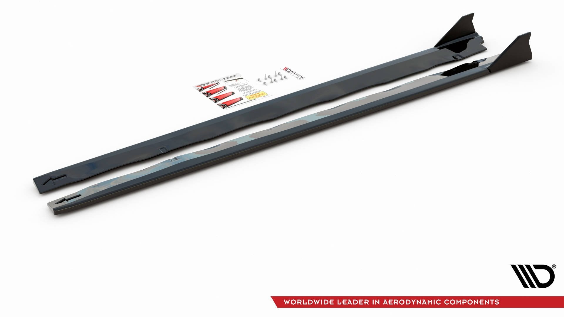Maxton Seitenschweller Ansatz für + Flaps  Ford Mustang GT Mk6 Facelift