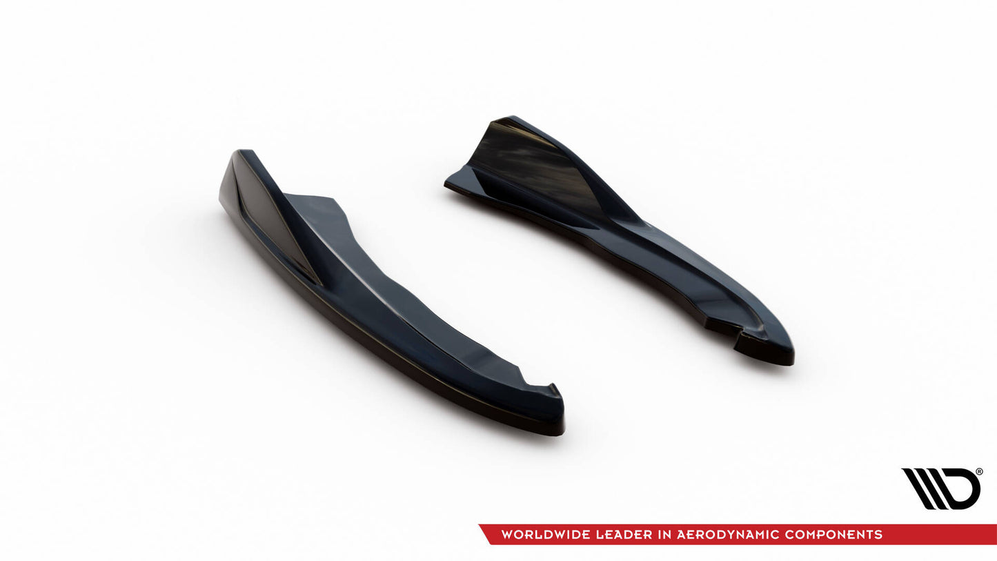 Maxton Heck Ansatz Flaps Diffusor V.2 für BMW M440I G22 schwarz Hochglanz