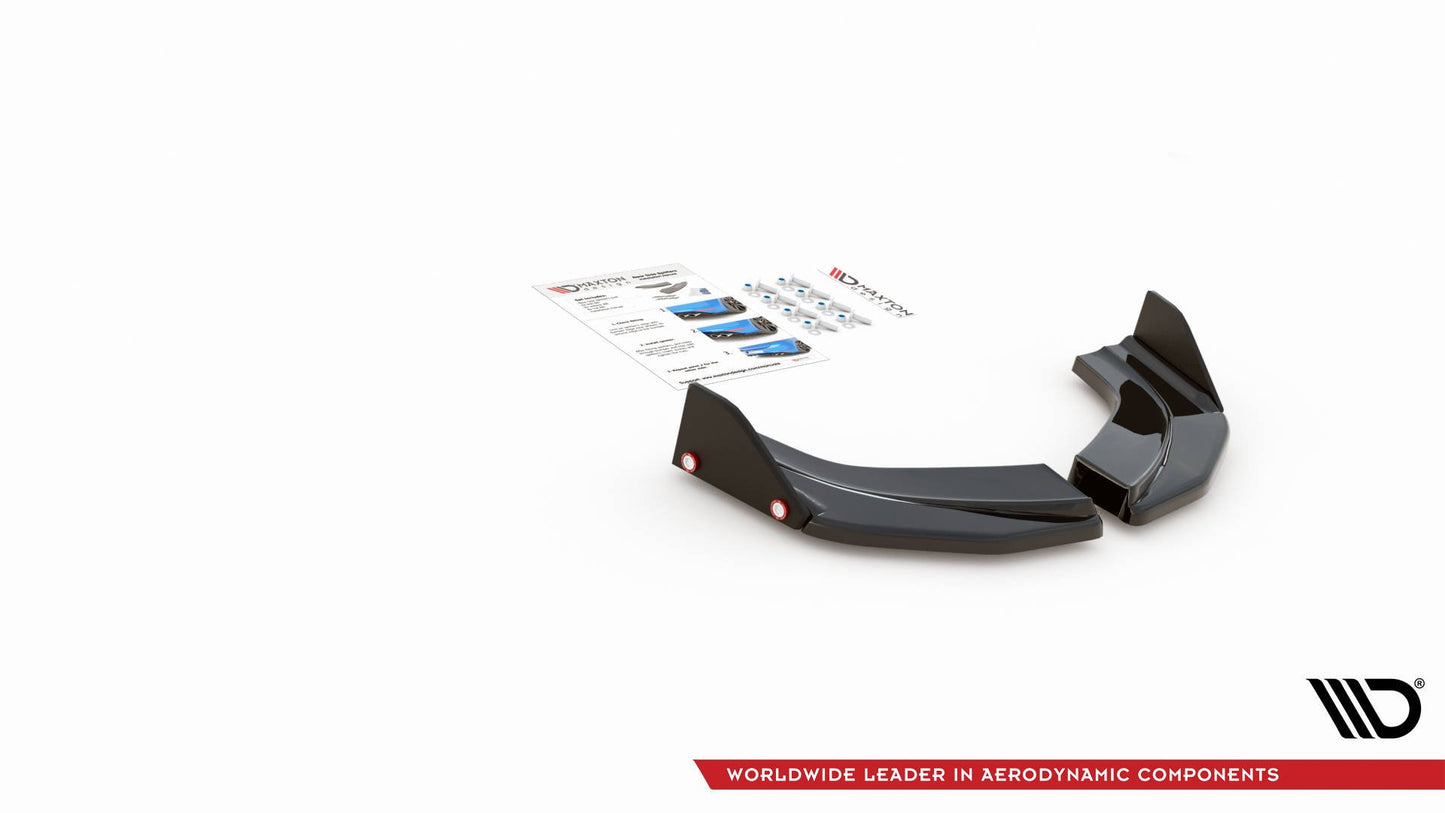 Maxton Heck Ansatz Flaps Diffusor V.6 +Flaps für Hyundai I30 N Mk3 Hatchback