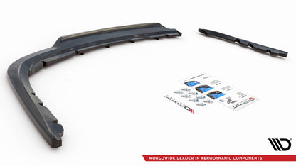 Maxton Mittlerer Diffusor Heck Ansatz DTM Look für BMW 3er Limousine E90 schwarz Hochglanz