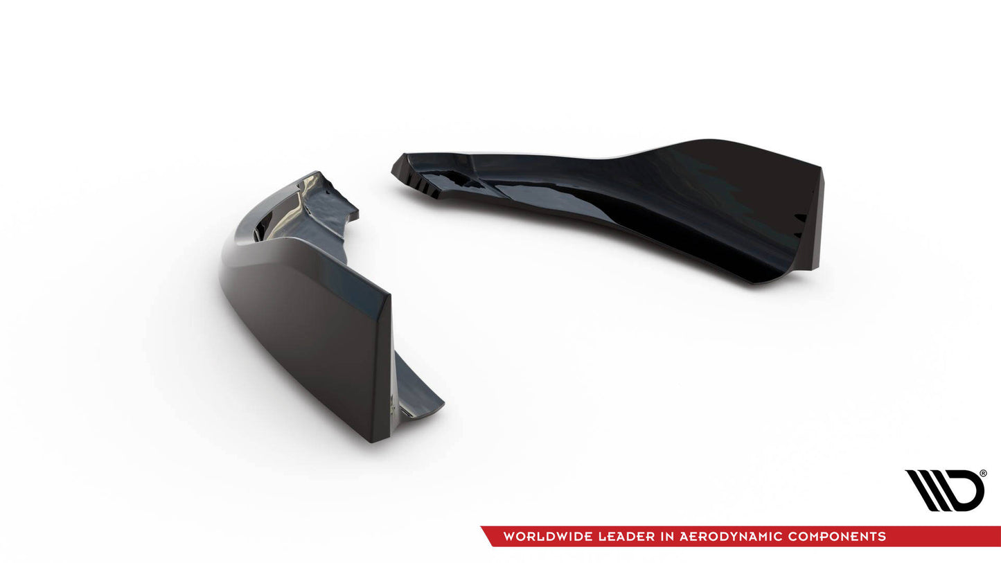 Maxton Heck Ansatz Flaps Diffusor V.1 für2 BMW 1er M-Paket / M135i F40 schwarz Hochglanz
