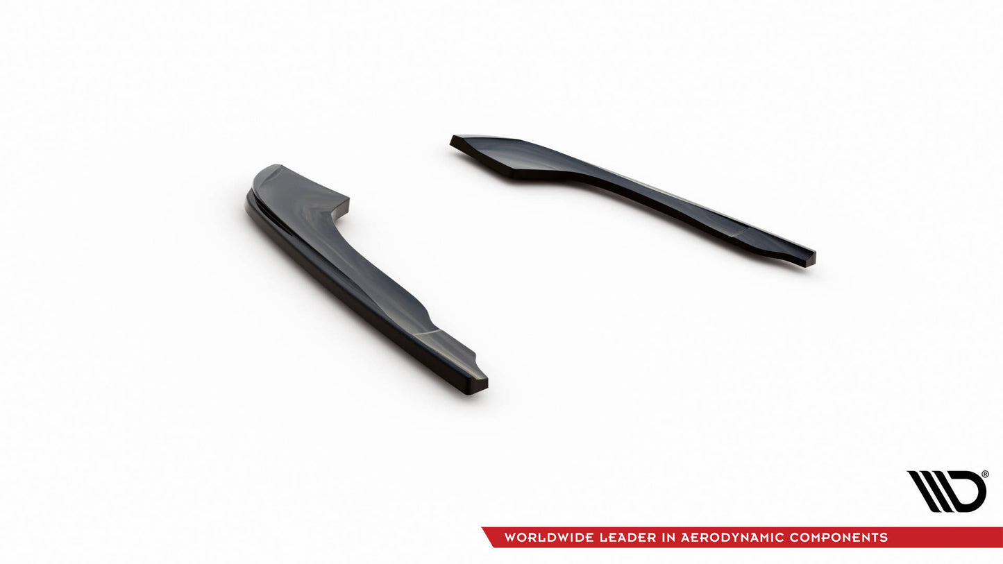 Maxton Heck Ansatz Flaps Diffusor V.2 für Kia Optima Mk4 Facelift schwarz Hochglanz