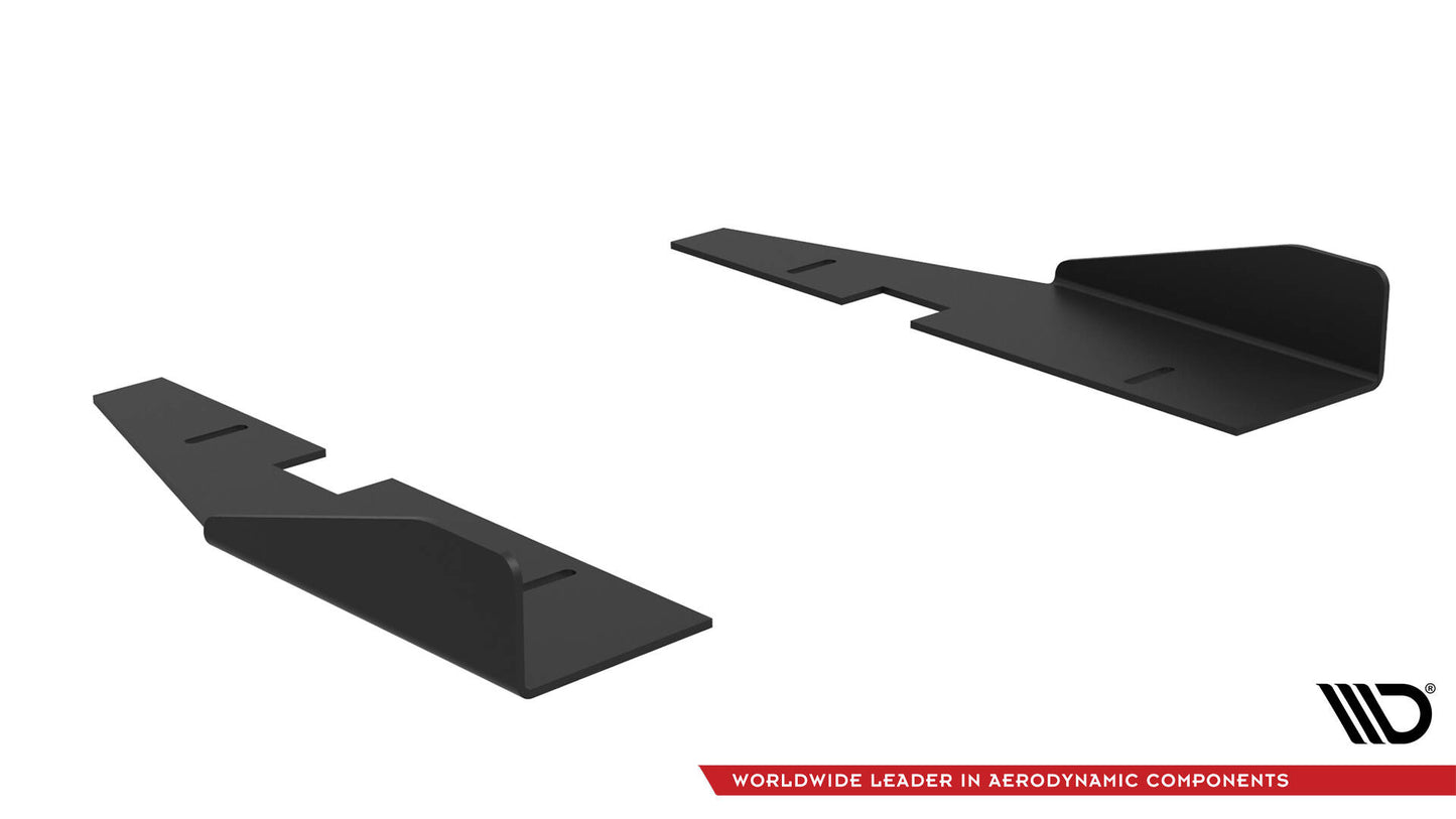 Maxton Side Flaps Kia Stinger GT / GT-Line / Standard Mk1 schwarz Hochglanz