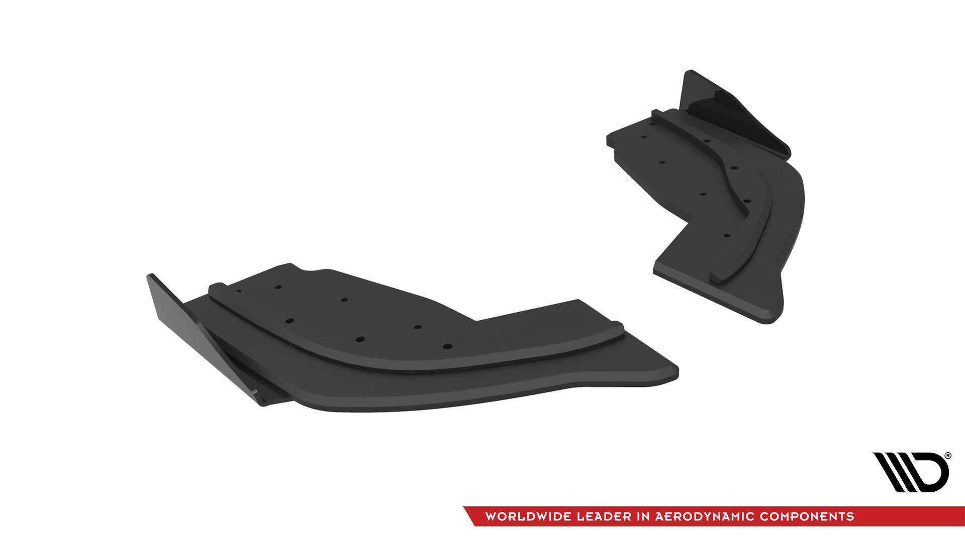Maxton Street Pro Heck Ansatz Flaps Diffusor V.1 +Flaps für V.1 BMW 1er F40 M-Paket / M135i schwarz Hochglanz