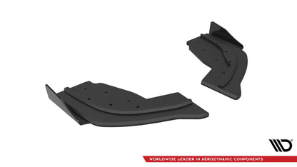 Maxton Street Pro Heck Ansatz Flaps Diffusor V.1 +Flaps für V.1 BMW 1er F40 M-Paket / M135i schwarz Hochglanz