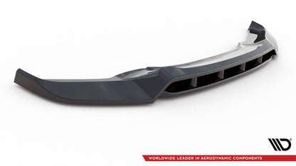 Maxton Front Ansatz V.2 für BMW X6 M-Paket F16 schwarz Hochglanz
