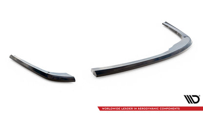 Maxton Heck Ansatz Flaps Diffusor für BMW 3er GT M-Paket F34 schwarz Hochglanz