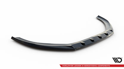 Maxton Front Ansatz V.1 für Audi S3 / A3 S-Line Sportback / Hatchback 8V schwarz Hochglanz