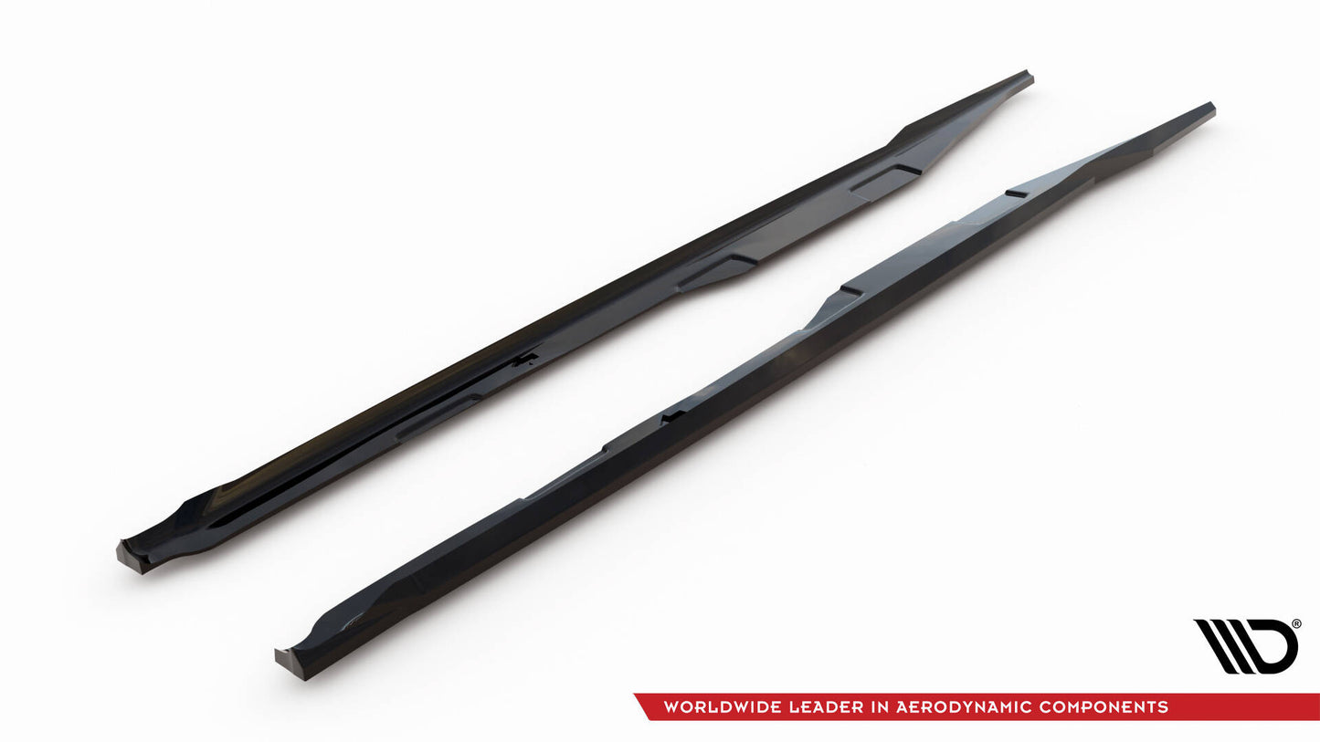Maxton Seitenschweller Ansatz für Honda Civic SI Mk10 schwarz Hochglanz