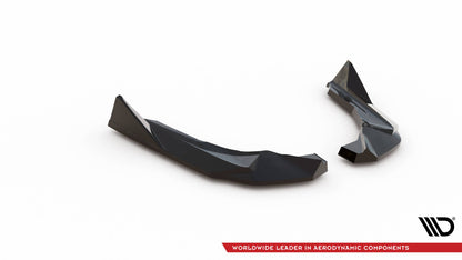 Maxton Heck Ansatz Flaps Diffusor V.2 für BMW M2 G87 schwarz Hochglanz