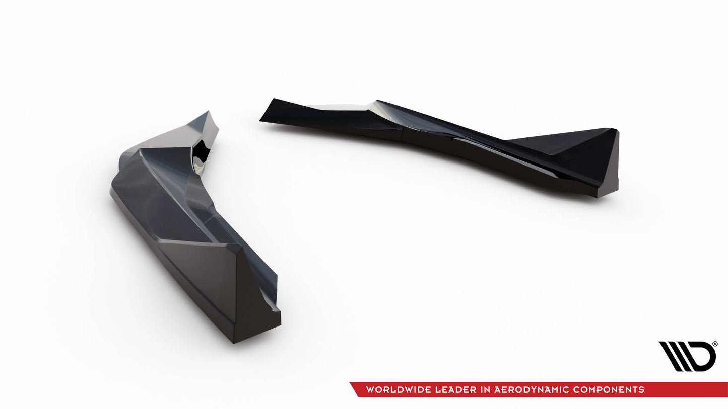 Maxton Heck Ansatz Flaps Diffusor V.6 für BMW M2 G87 schwarz Hochglanz