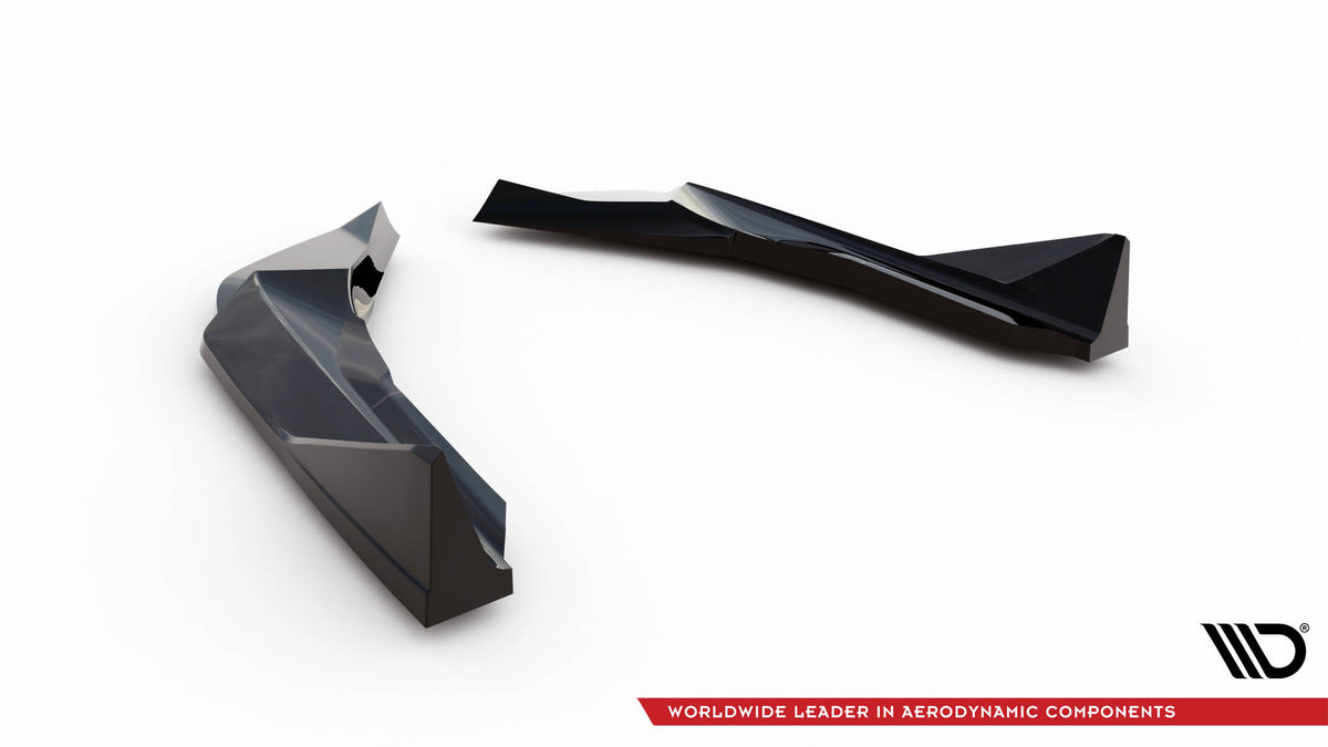 Maxton Heck Ansatz Flaps Diffusor V.6 für BMW M2 G87 schwarz Hochglanz