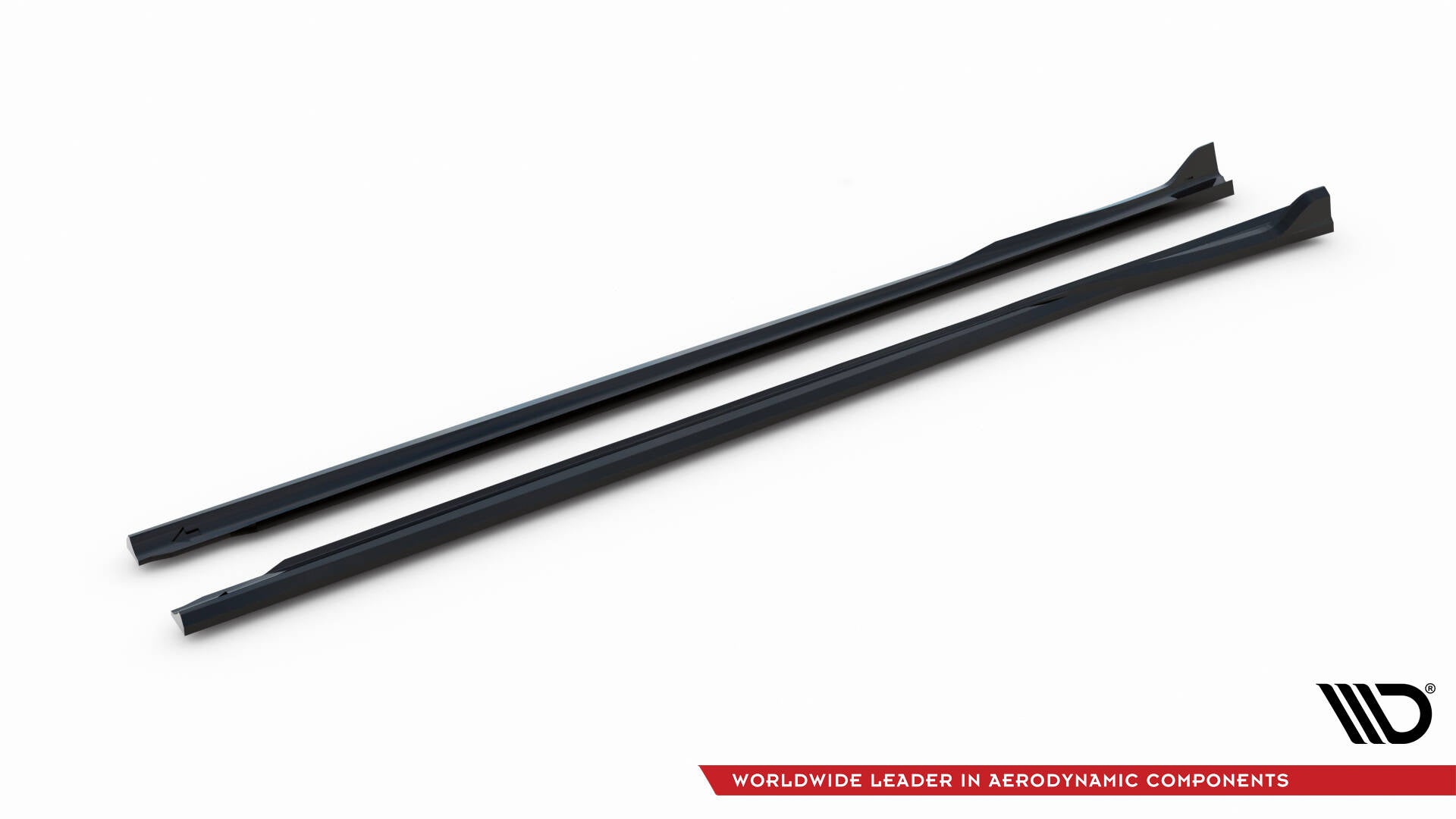 Maxton Seitenschweller Ansatz für BMW 3er Limousine / Touring G20 / G21 Facelift schwarz Hochglanz