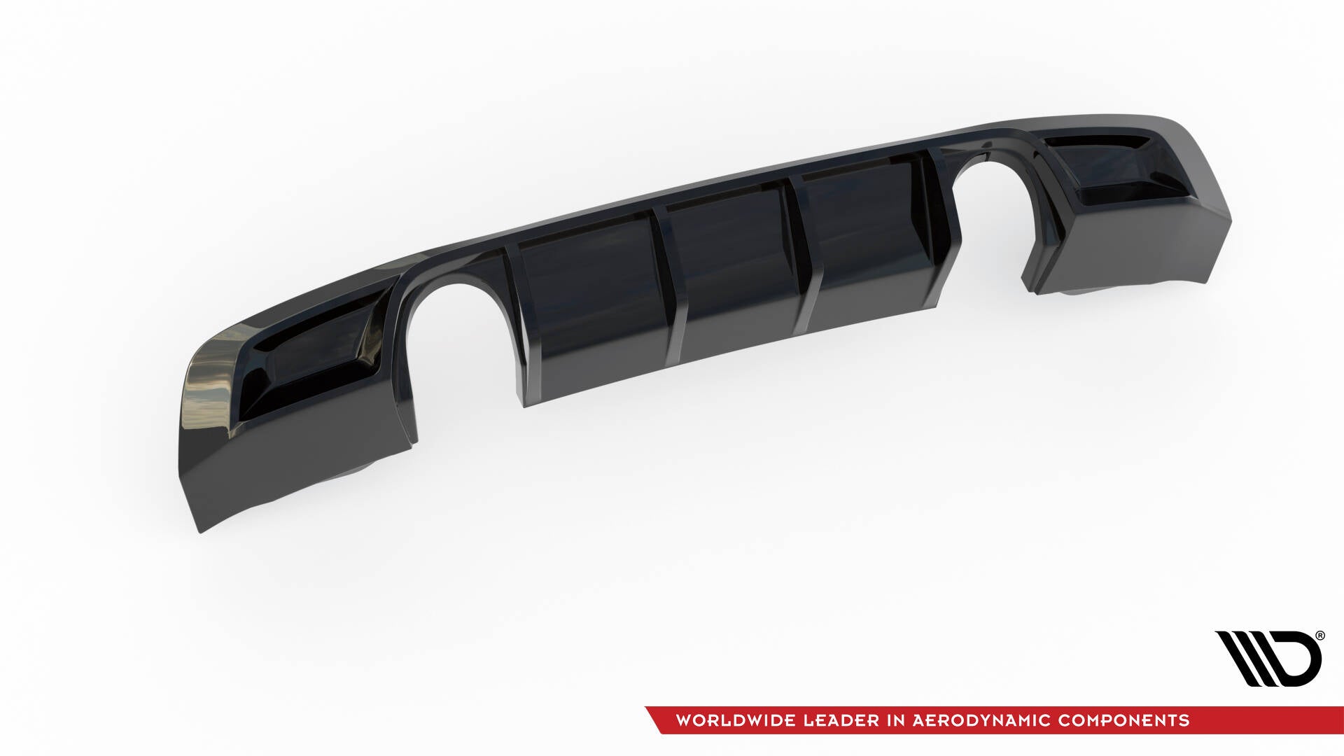 Maxton Diffusor Heck Ansatz für Audi TT S-Line 8S schwarz Hochglanz