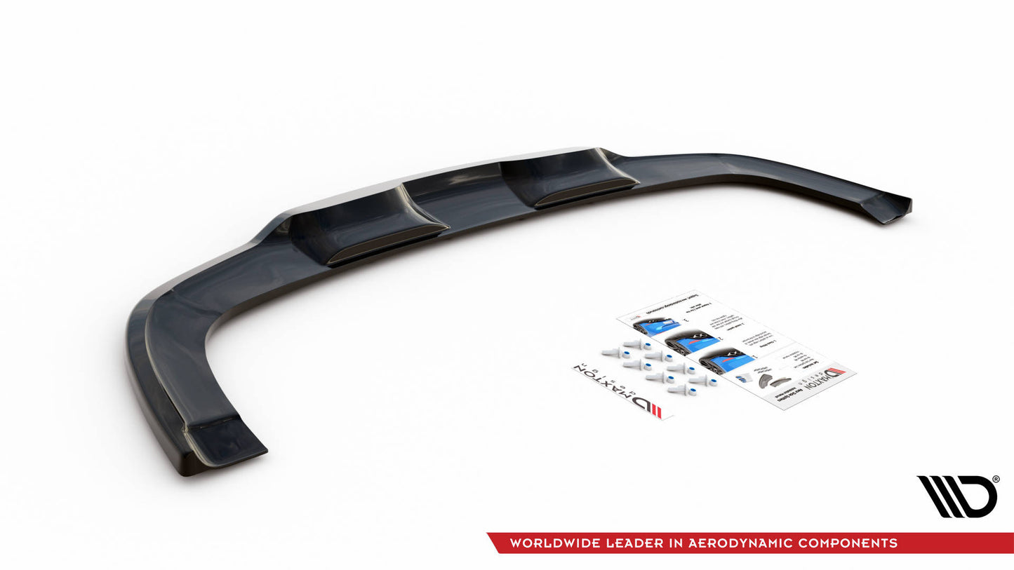 Maxton Mittlerer Diffusor Heck Ansatz DTM Look für Kia XCeed Mk1 schwarz Hochglanz