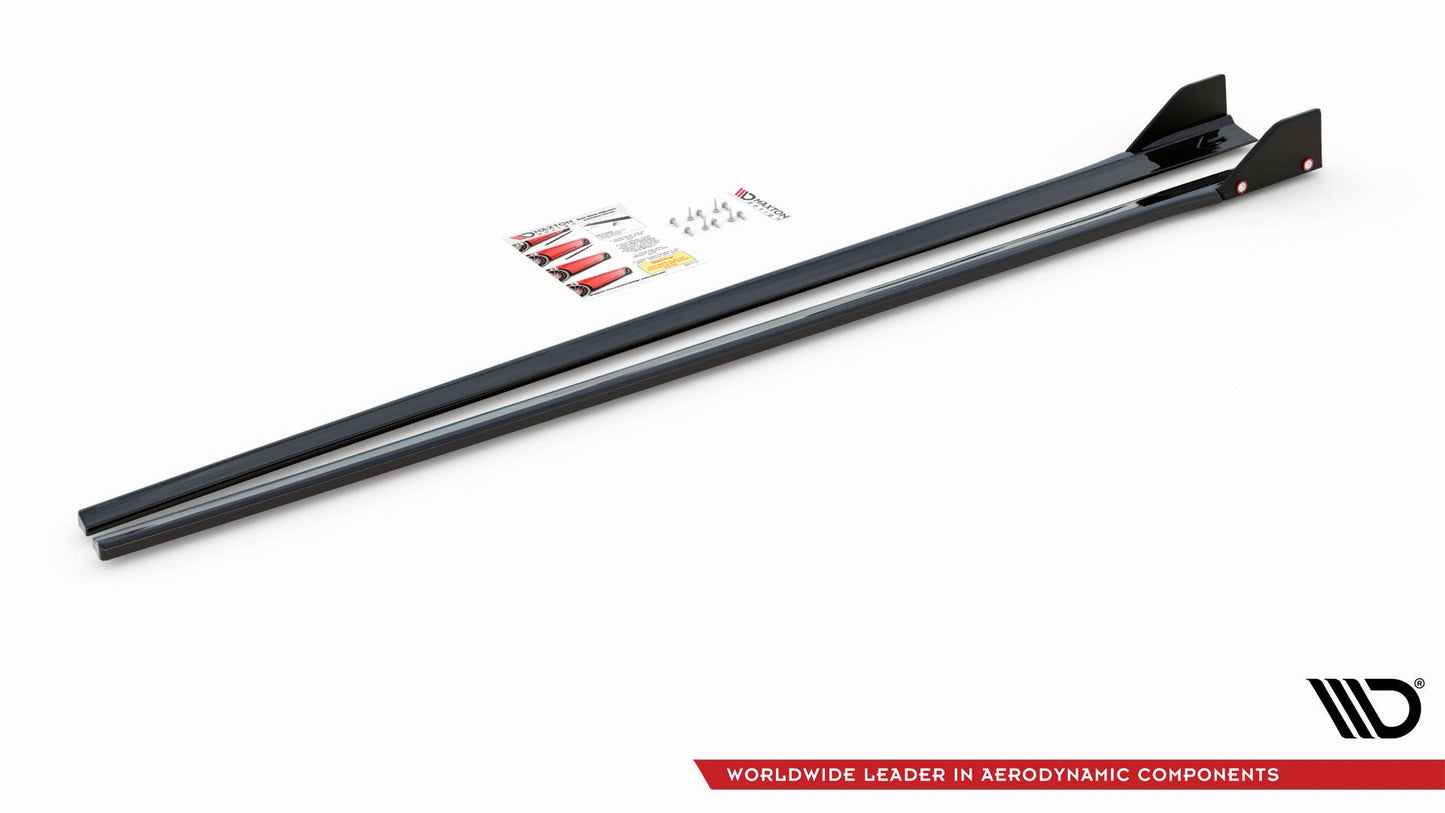 Maxton Seitenschweller Ansatz für V.5 + Flaps Hyundai I30 N Mk3 / Mk3 FL Hatchback/Fastback