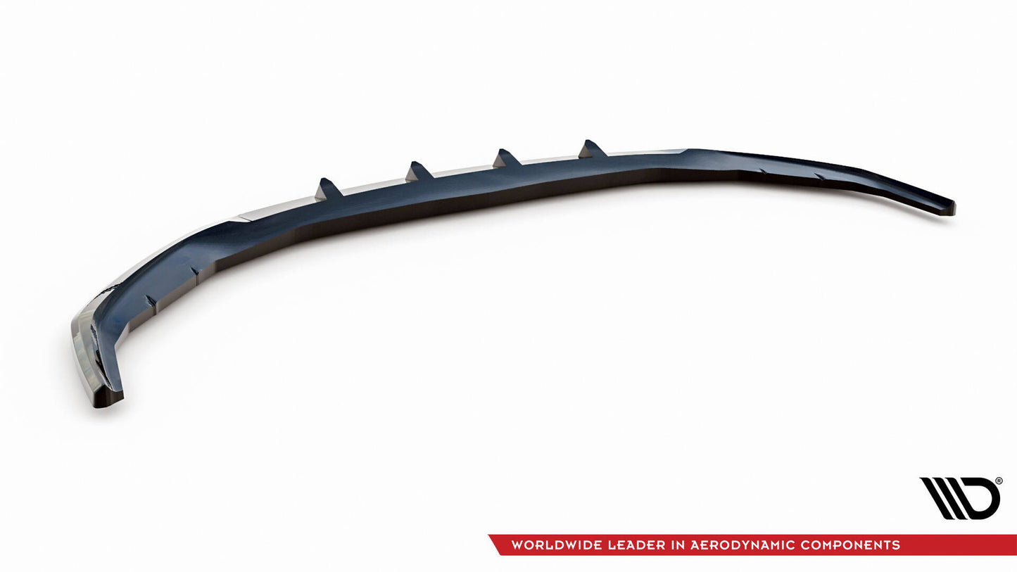 Maxton Front Ansatz V.1 für BMW 5er G30 / G31 Facelift schwarz Hochglanz
