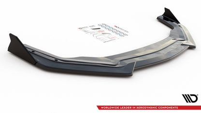 Maxton Front Ansatz V.1 +Flaps für Ford Mustang GT Mk6 Facelift