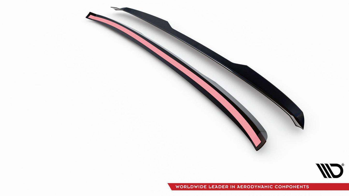 Maxton Spoiler CAP für Ford Tourneo Custom Mk1 Facelift schwarz Hochglanz