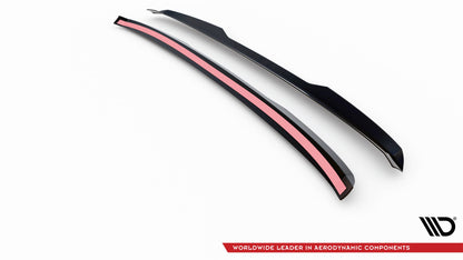 Maxton Spoiler CAP für Ford Tourneo Custom Mk1 Facelift schwarz Hochglanz