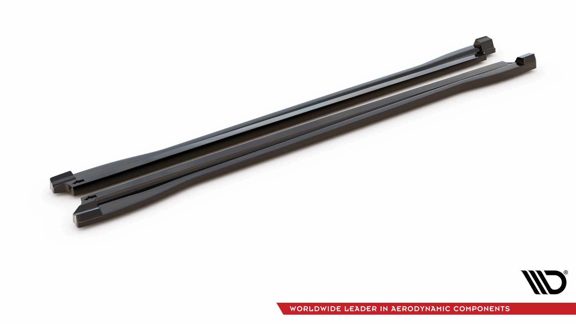 Maxton Seitenschweller Ansatz für Audi Q3 S-Line F3 schwarz Hochglanz