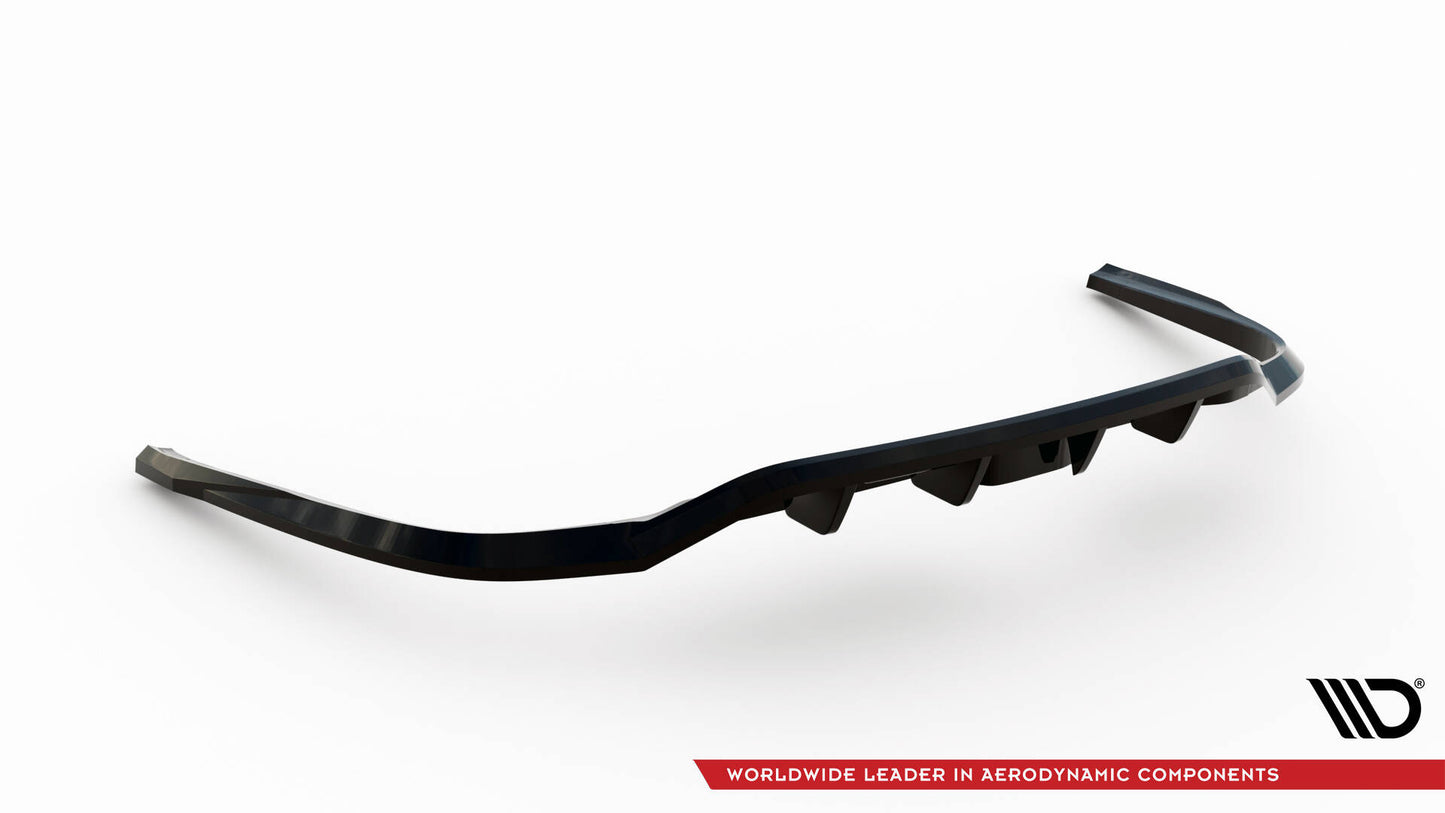 Maxton Mittlerer Diffusor Heck Ansatz DTM Look für Audi A6 Allroad C8 schwarz Hochglanz