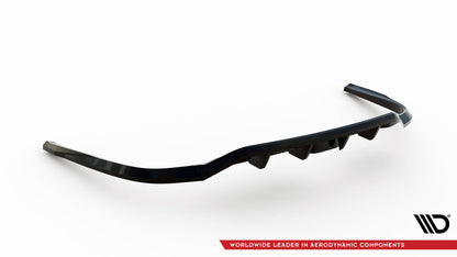 Maxton Mittlerer Diffusor Heck Ansatz DTM Look für Audi A6 Allroad C8 schwarz Hochglanz