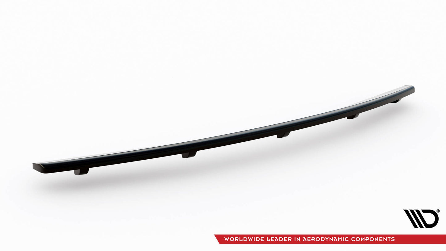 Maxton Mittlerer Diffusor Heck Ansatz DTM Look für BMW 6er Coupe / Cabrio E63 / E64 schwarz Hochglanz