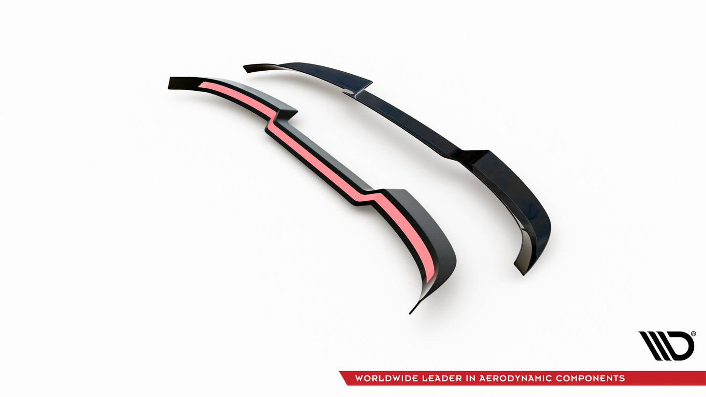Maxton Spoiler CAP für Audi A4 Competition Avant B8 Facelift schwarz Hochglanz