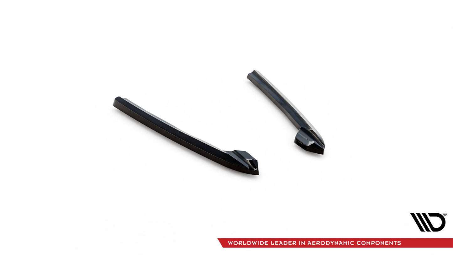Maxton Heck Ansatz Flaps Diffusor V.3 für  Audi A6 Avant C7 schwarz Hochglanz