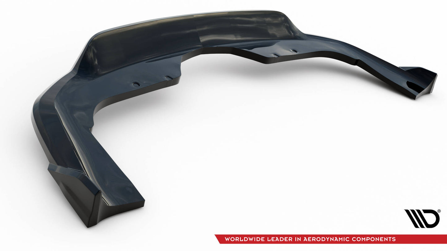 Maxton Mittlerer Diffusor Heck Ansatz DTM Look für BMW X5 M-Paket F15 schwarz Hochglanz