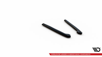 Maxton Heck Ansatz Flaps Diffusor für Ford Mustang Mk5 Facelift schwarz Hochglanz