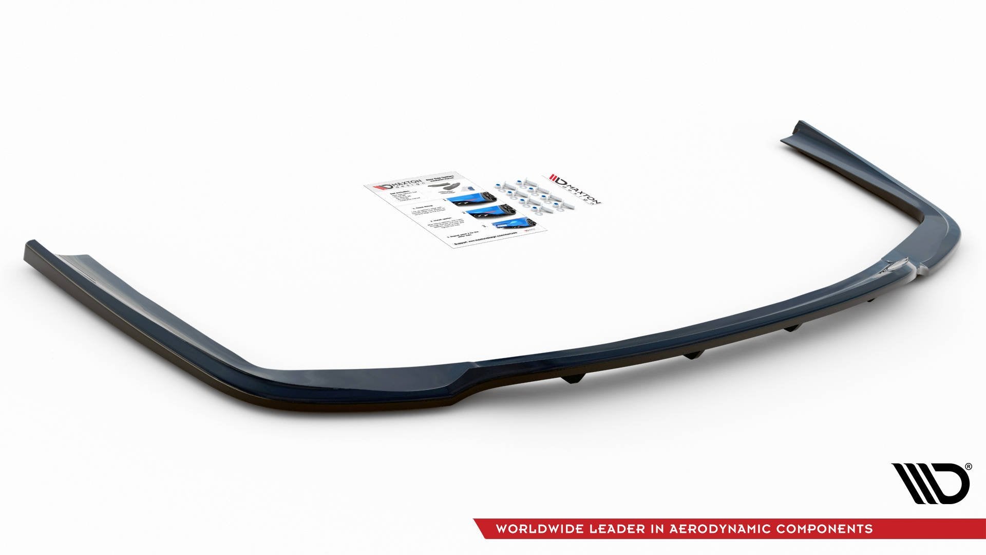 Maxton Mittlerer Diffusor Heck Ansatz DTM Look für BMW 7 M-Paket G11 schwarz Hochglanz
